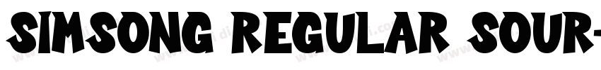 SimSong Regular Sour字体转换